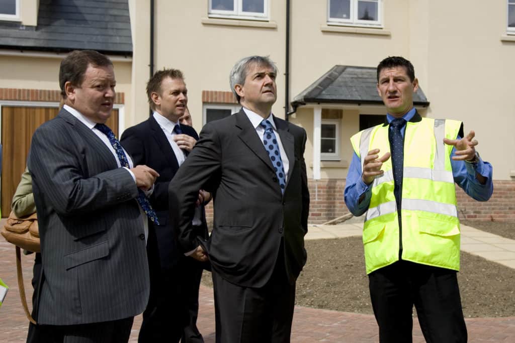 Completion Brookwood Farm MP Chris Huhne & CEO Ray Morgan