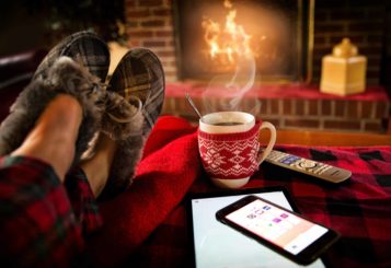 Slippers & warm fire